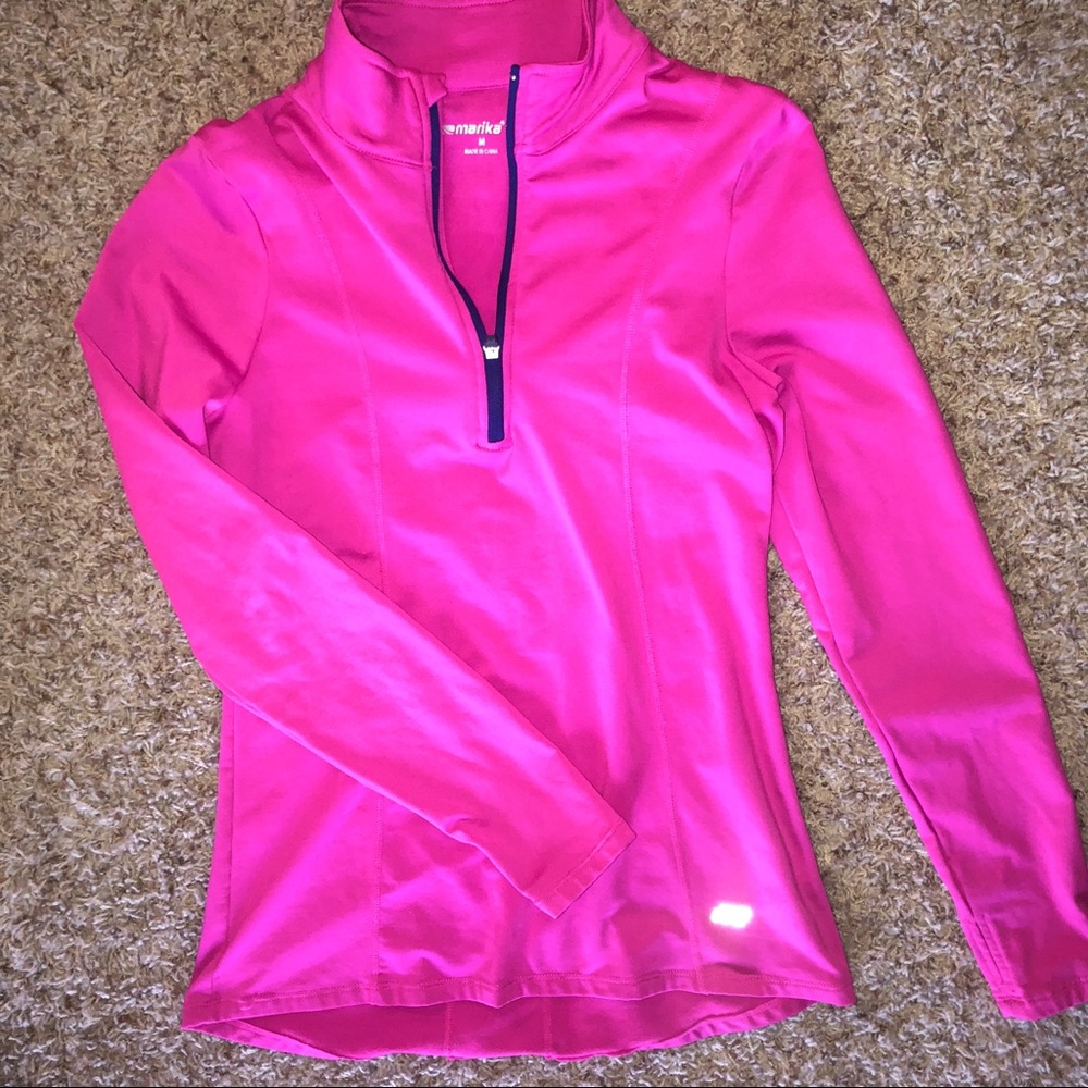 Hot pink workout top